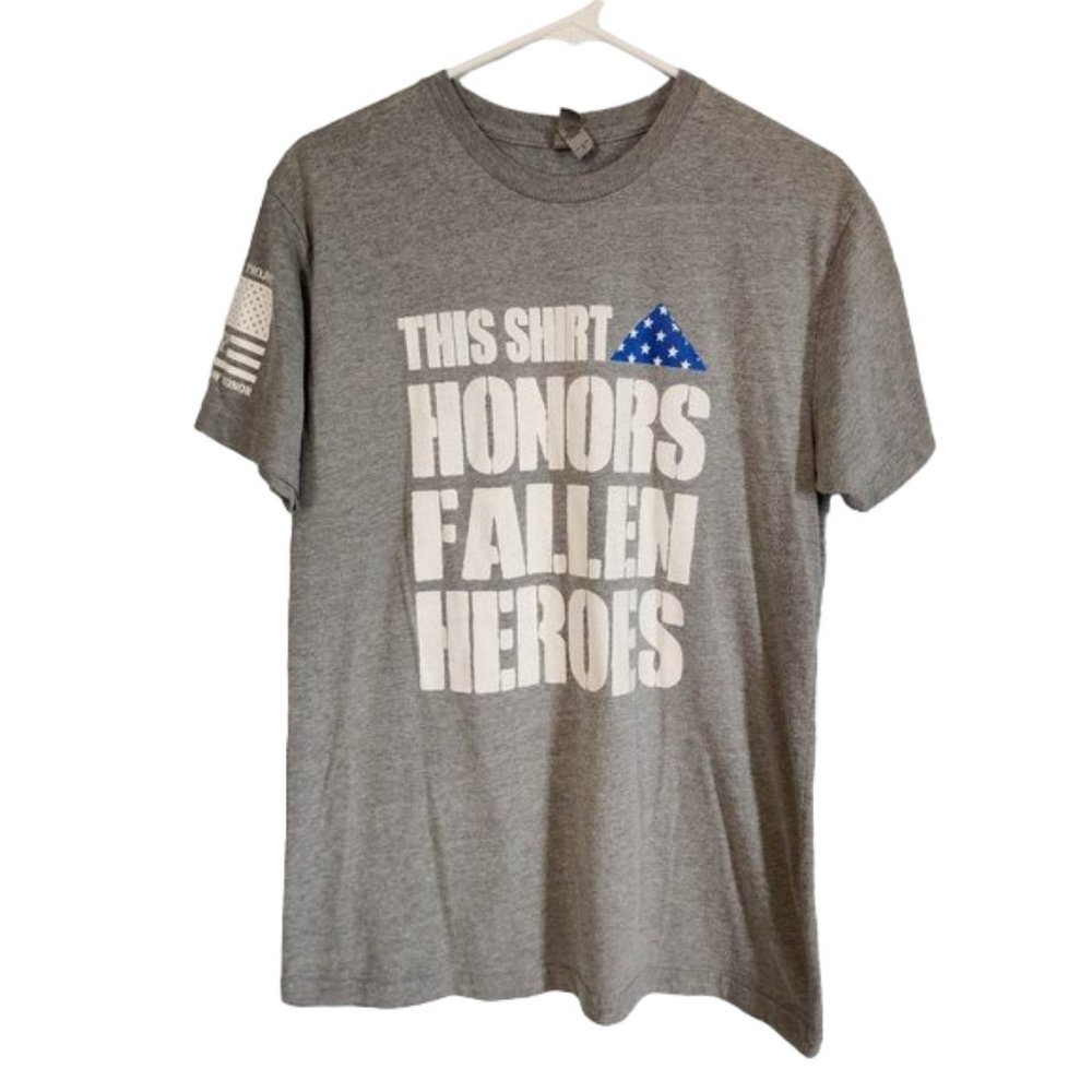 Til Valhalla Project "This Shirt Honors Fallen Heroes" T-Shirt Patriotic